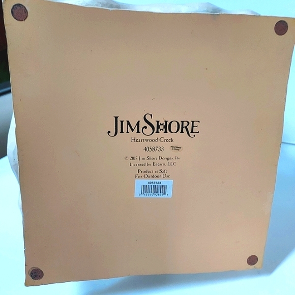 Jim Shore Rare White Woodland Snowman Large 19” Statue 4058733 Indoor Outdoor - Picture 8 of 16